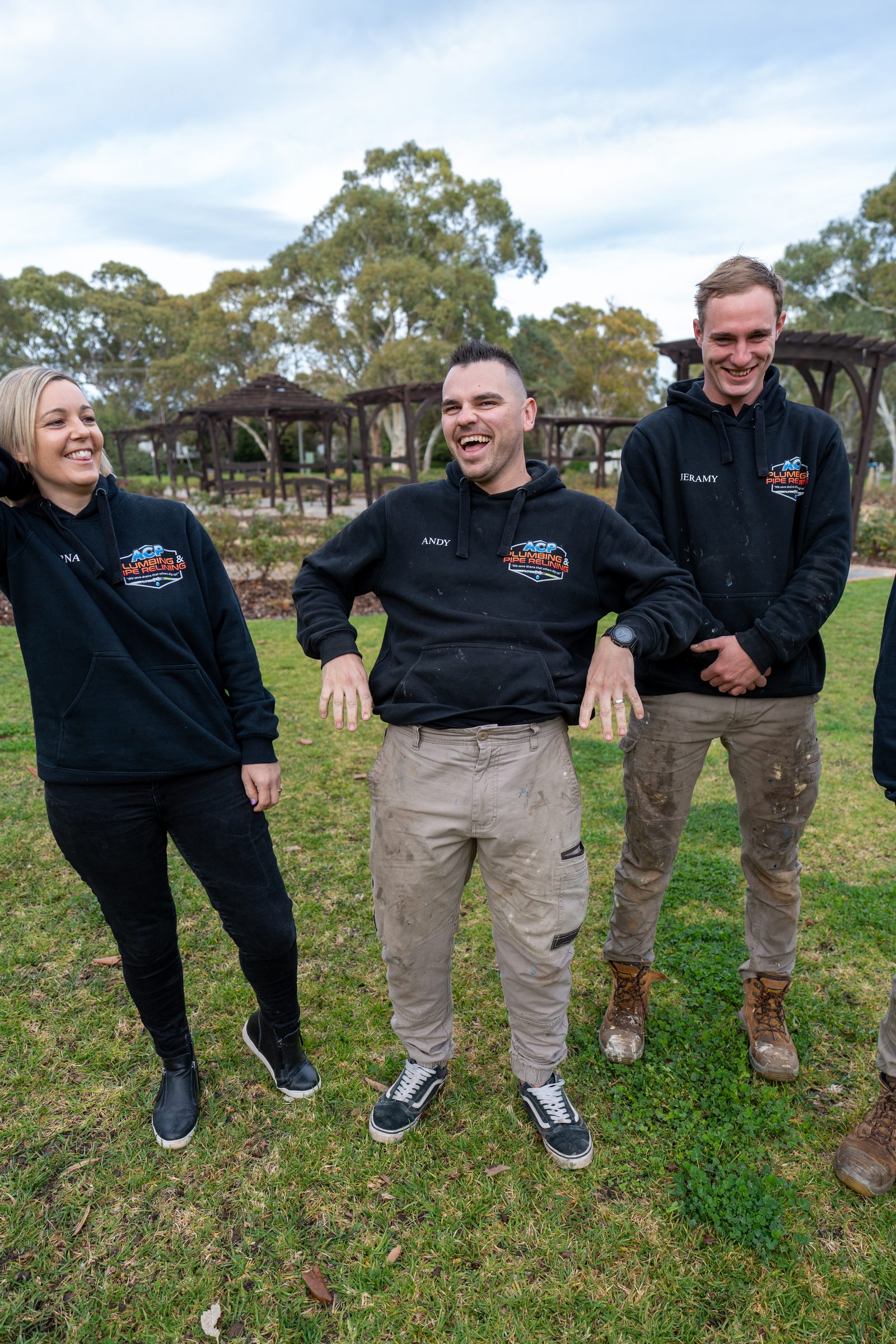 The ACP team having a laugh