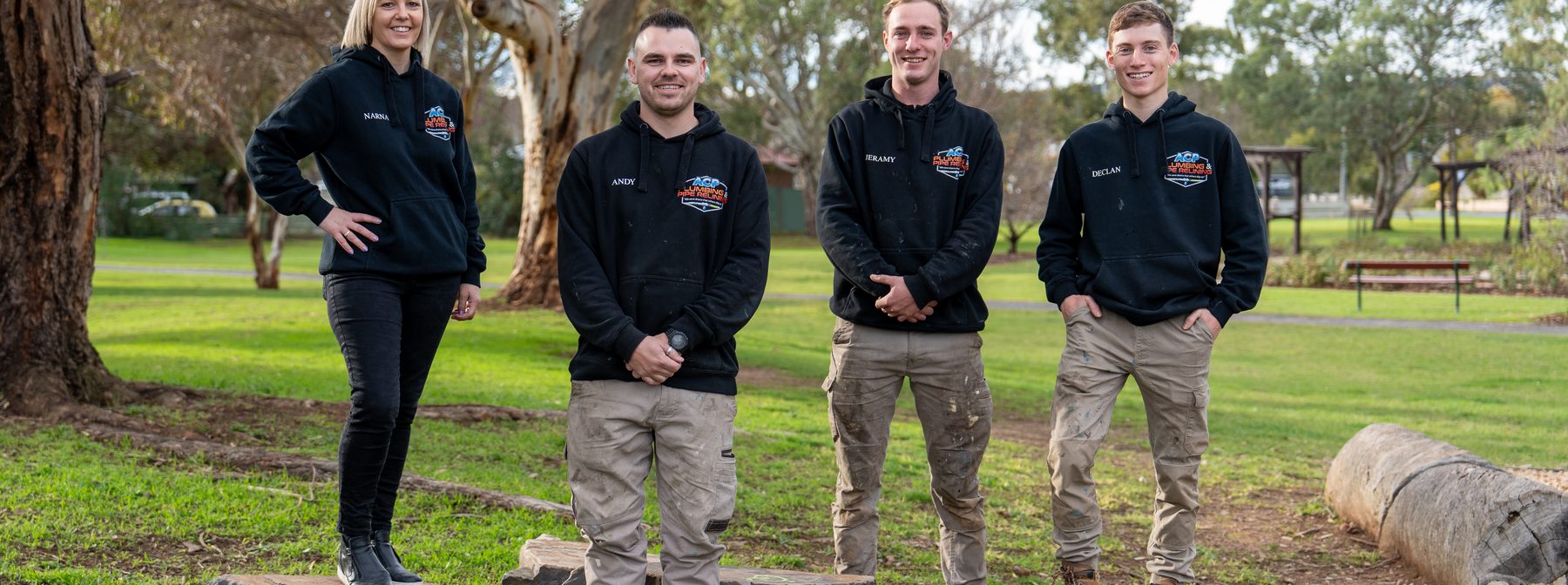 The ACP team at the park